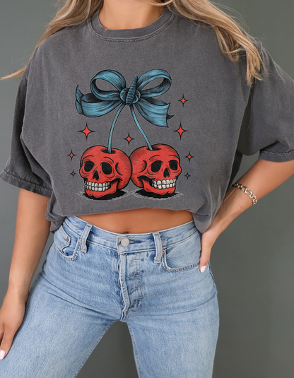 Skeleton cherries tshirt