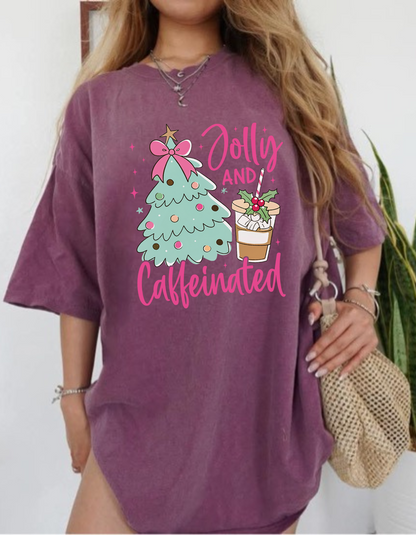 Jolly and caffeinated graphic tee