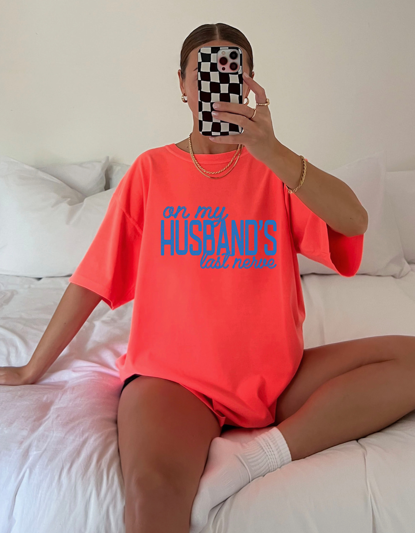 Husbands Last Nerve Graphic Tee