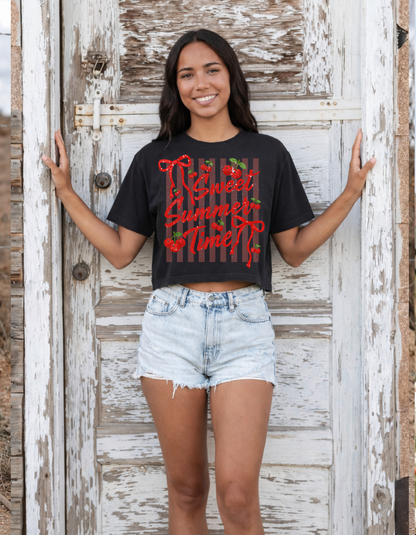 Sweet Summertime Cropped Boxy Tee