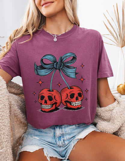 Skeleton cherries tshirt