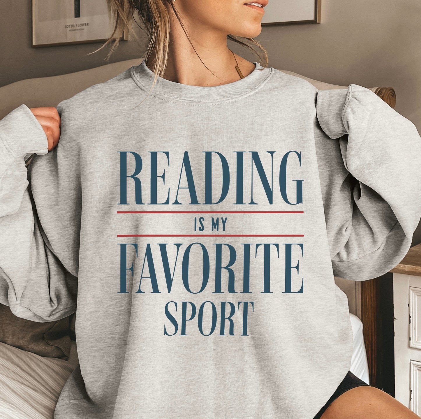 Reading is My Favorite Sport Crewneck Sweater