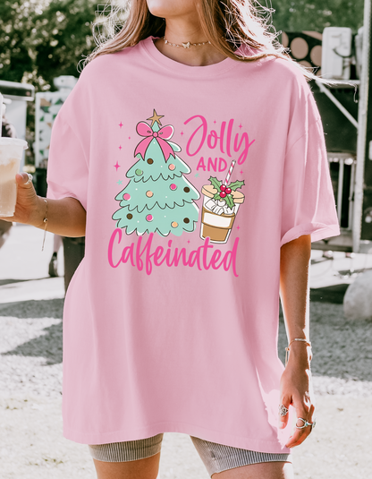 Jolly and caffeinated graphic tee