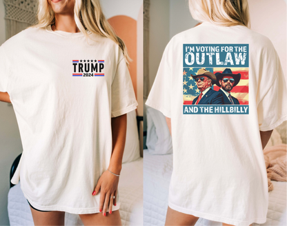 Voting for the outlaw and the hillbilly tee