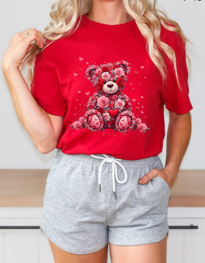 Valentines Bear Graphic Tshirt