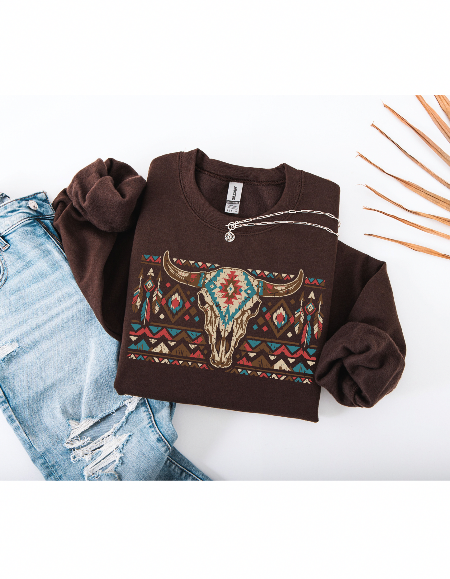 Aztec Bull Crewneck Sweater