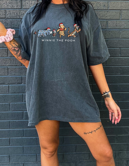 Christmas P00h graphic tee