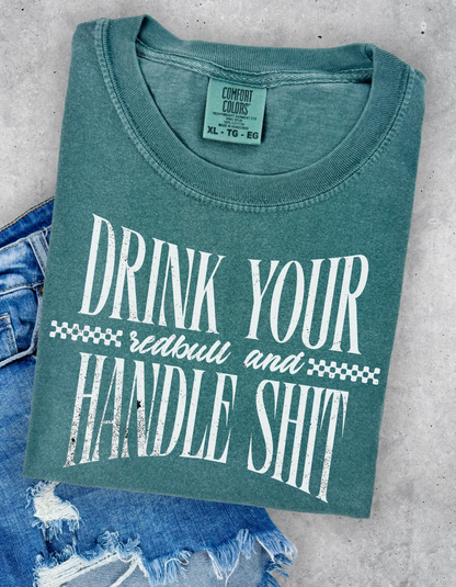 Drink Your Redbull Graphic Tshirt