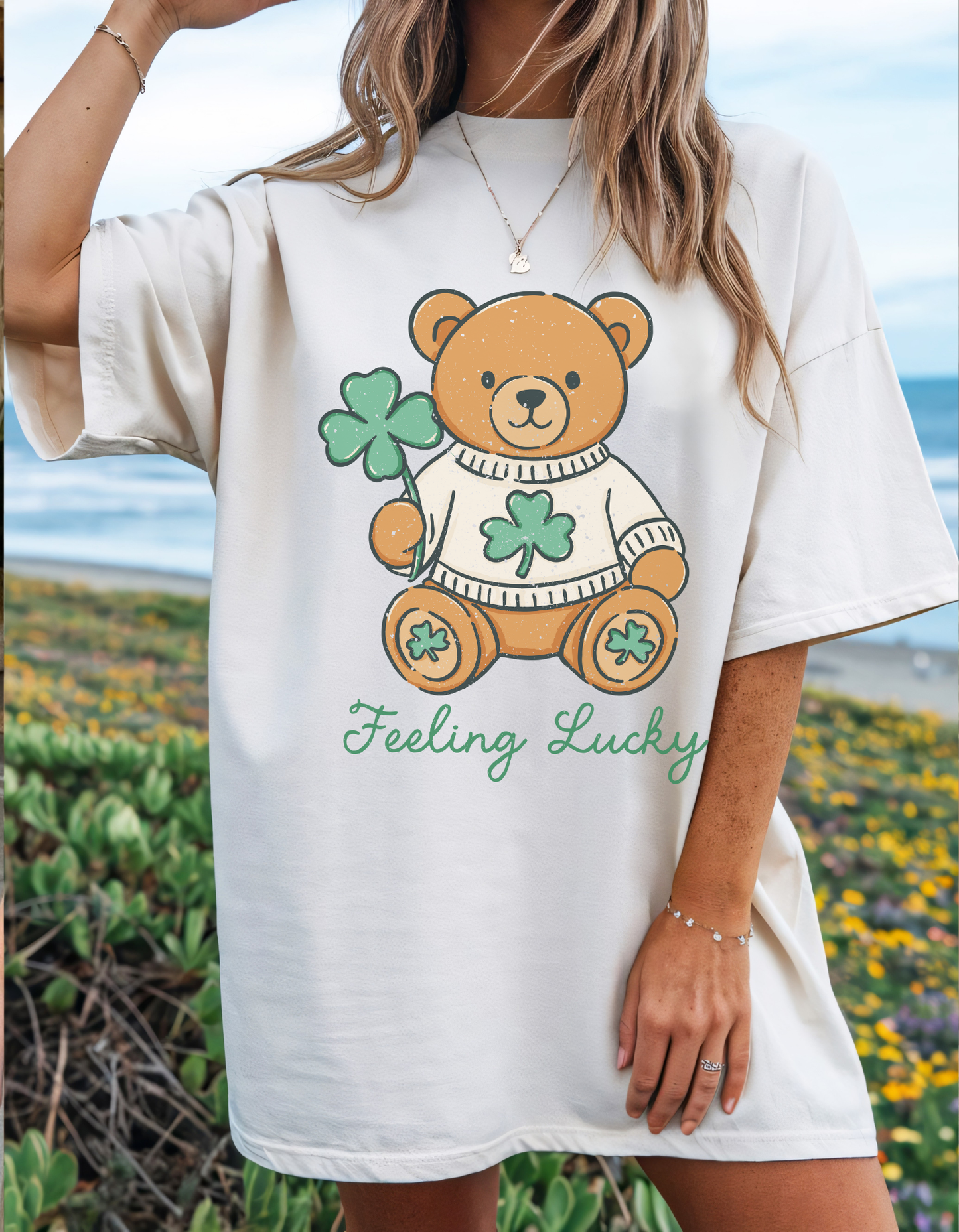 Feeling Lucky Bear Graphic Tee