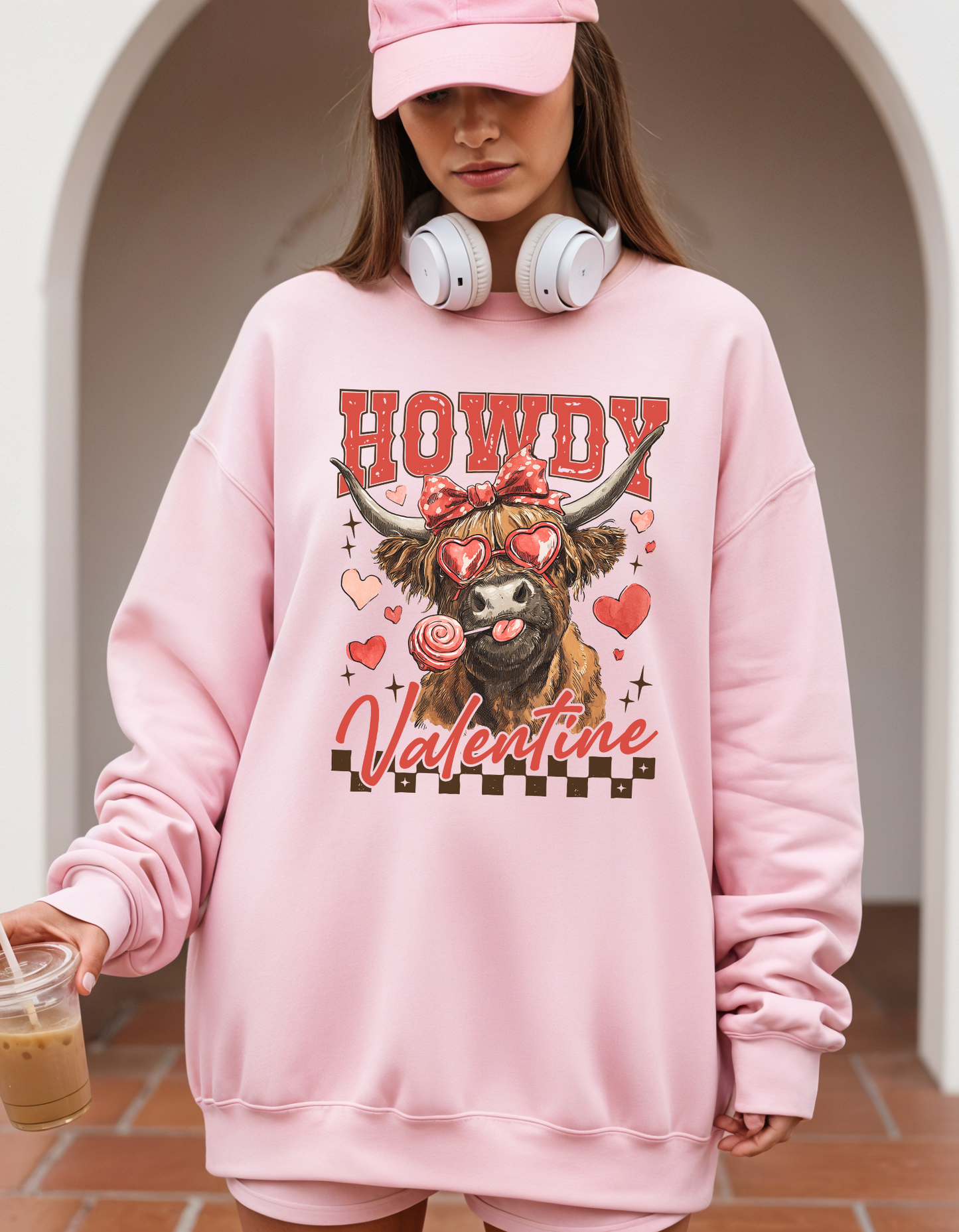 Howdy Valentine Crewneck Sweater