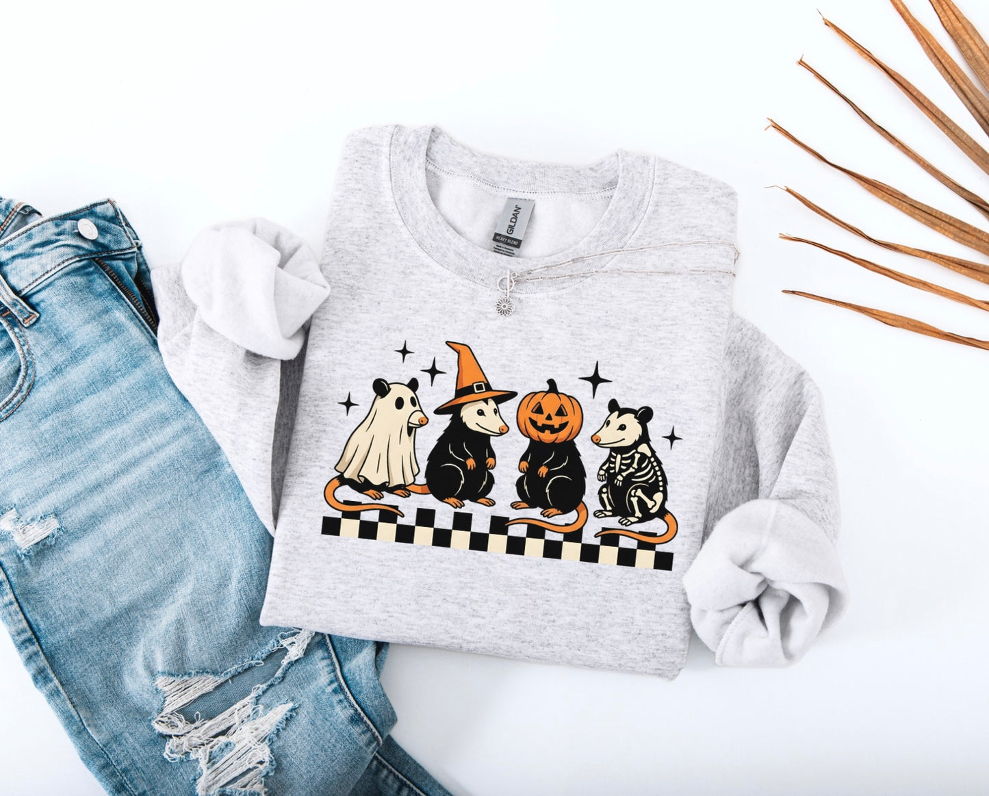Halloween Possums Crewneck Sweater