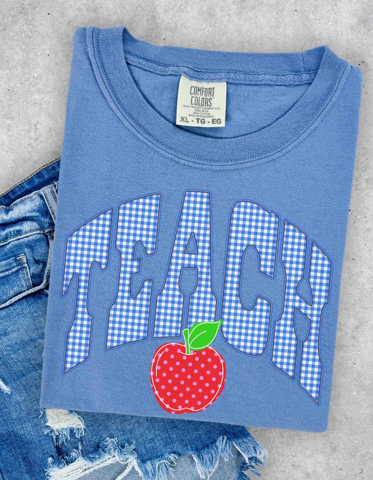Gingham Teach Graphic Tee