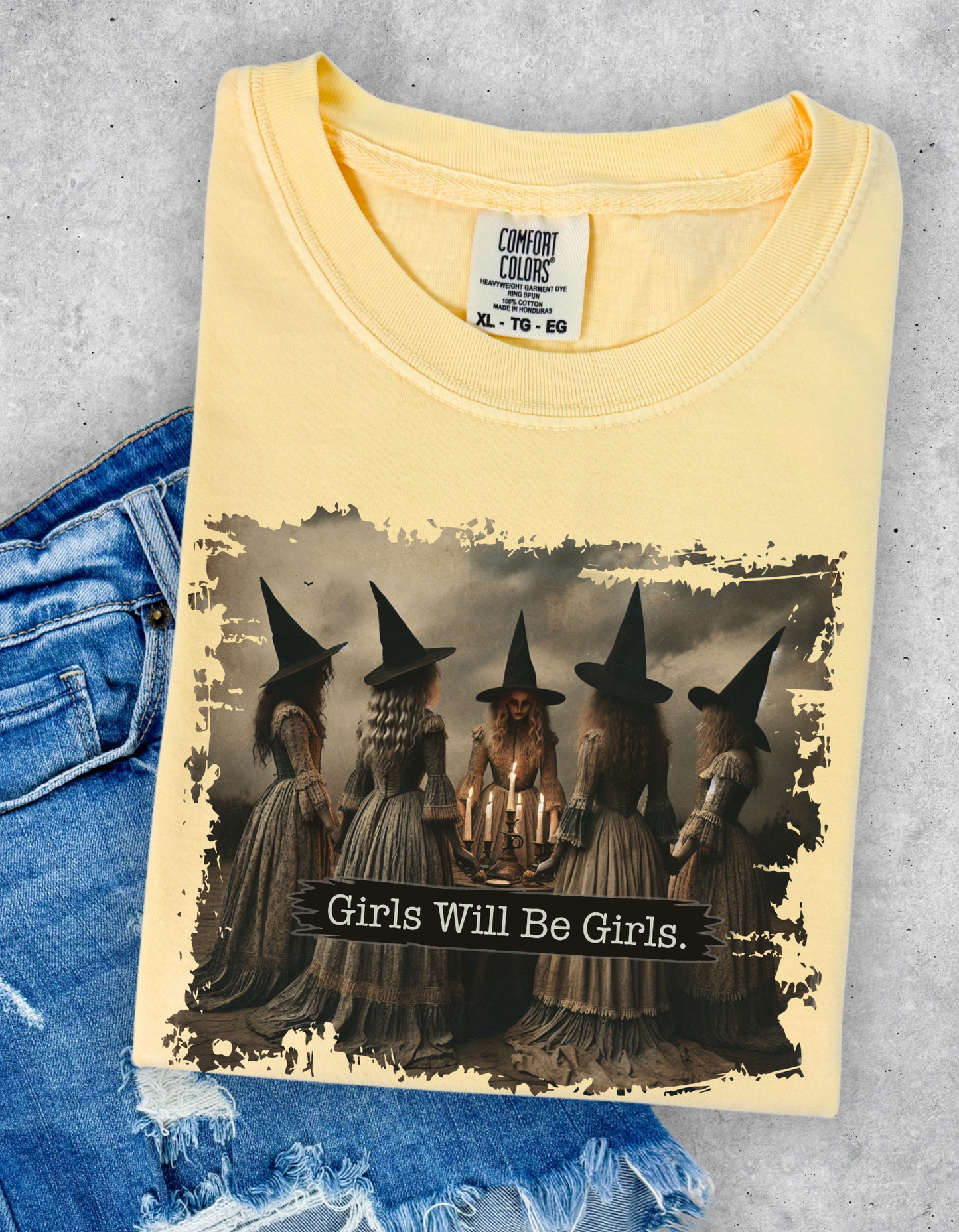 Girls will be girls witches graphic tee