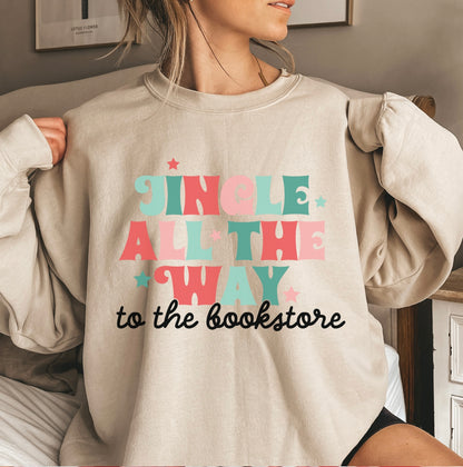 Jingle to the bookstore Crewneck sweater