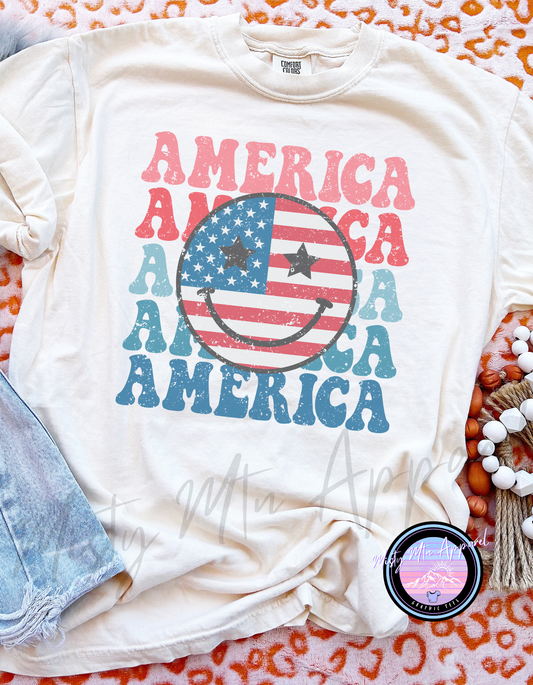 Smiley America Graphic Tee