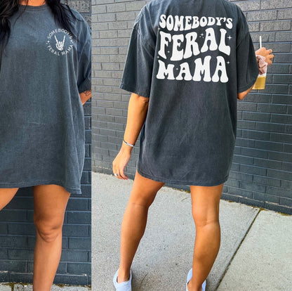 Matching Mama and me Feral graphic tee