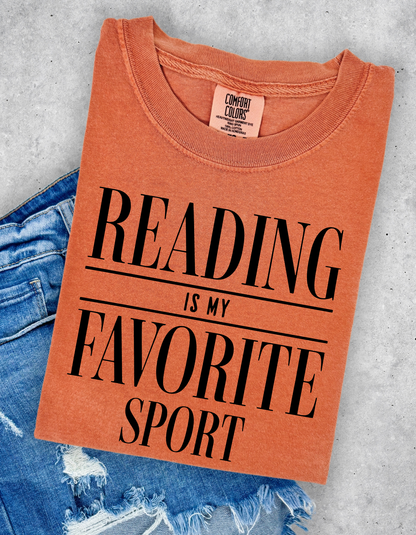 Reading is my Favorite Sport Tshirt