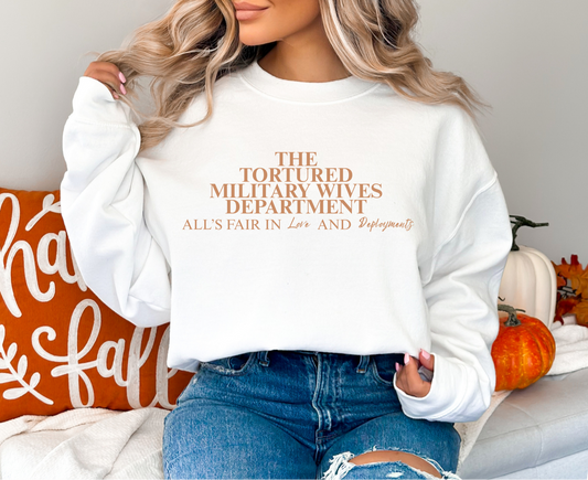 Tortured Military Wives Department Crewneck (pre-order)