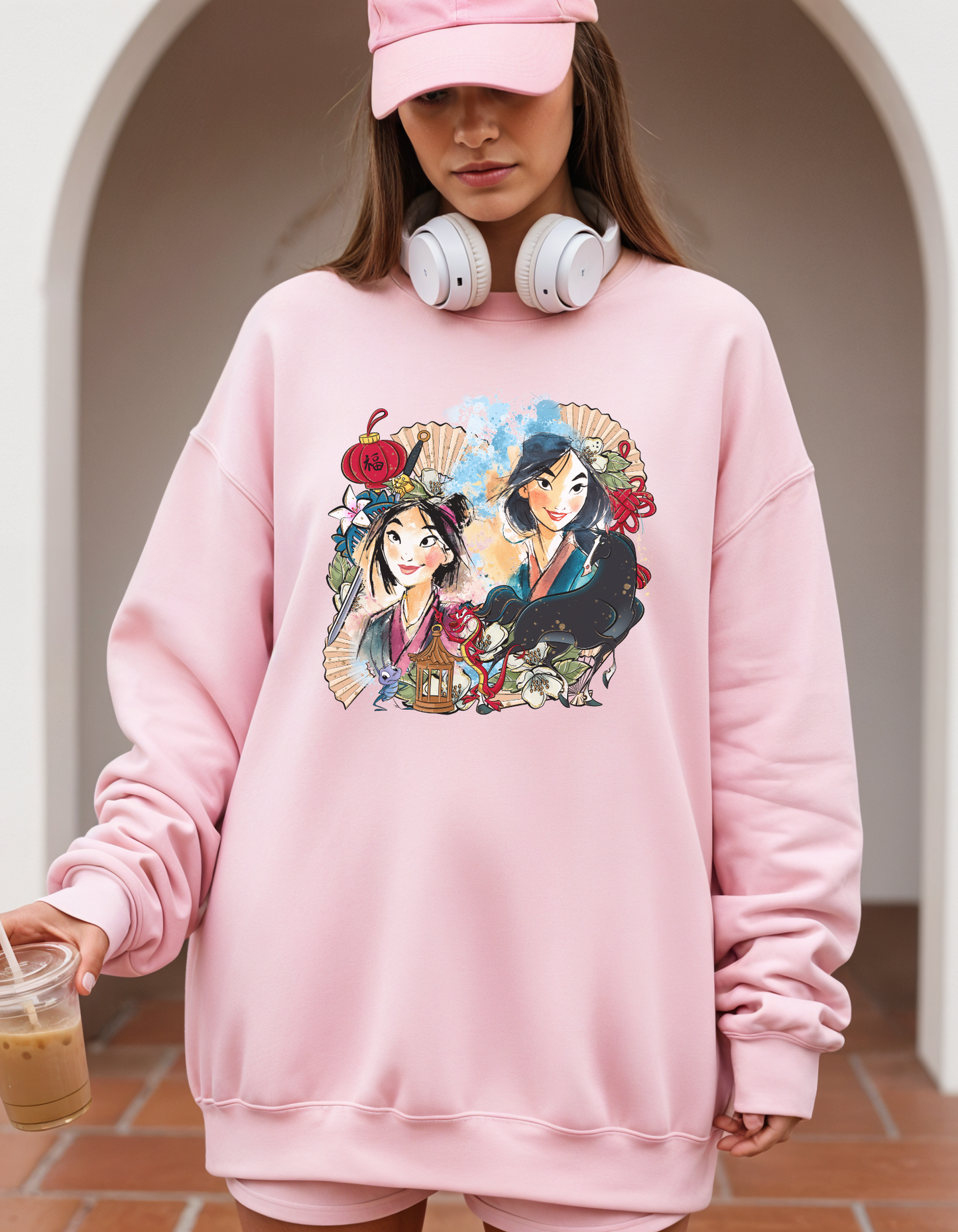 (Pre-order) Mulan collage Crewneck sweater