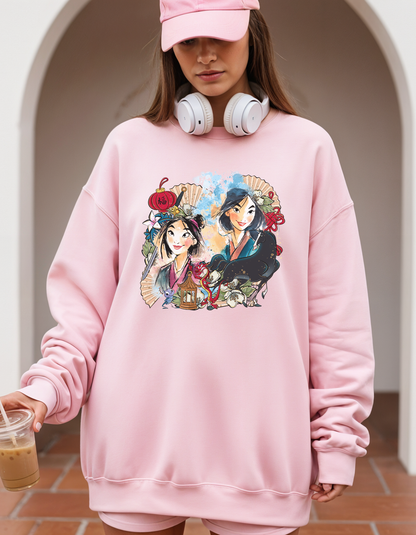 (Pre-order) Mulan collage Crewneck sweater