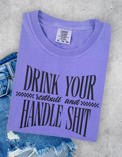 Drink Your Redbull Graphic Tshirt