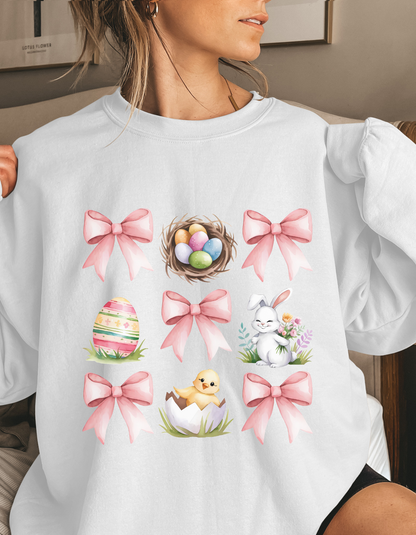 Easter coquette crewneck sweater