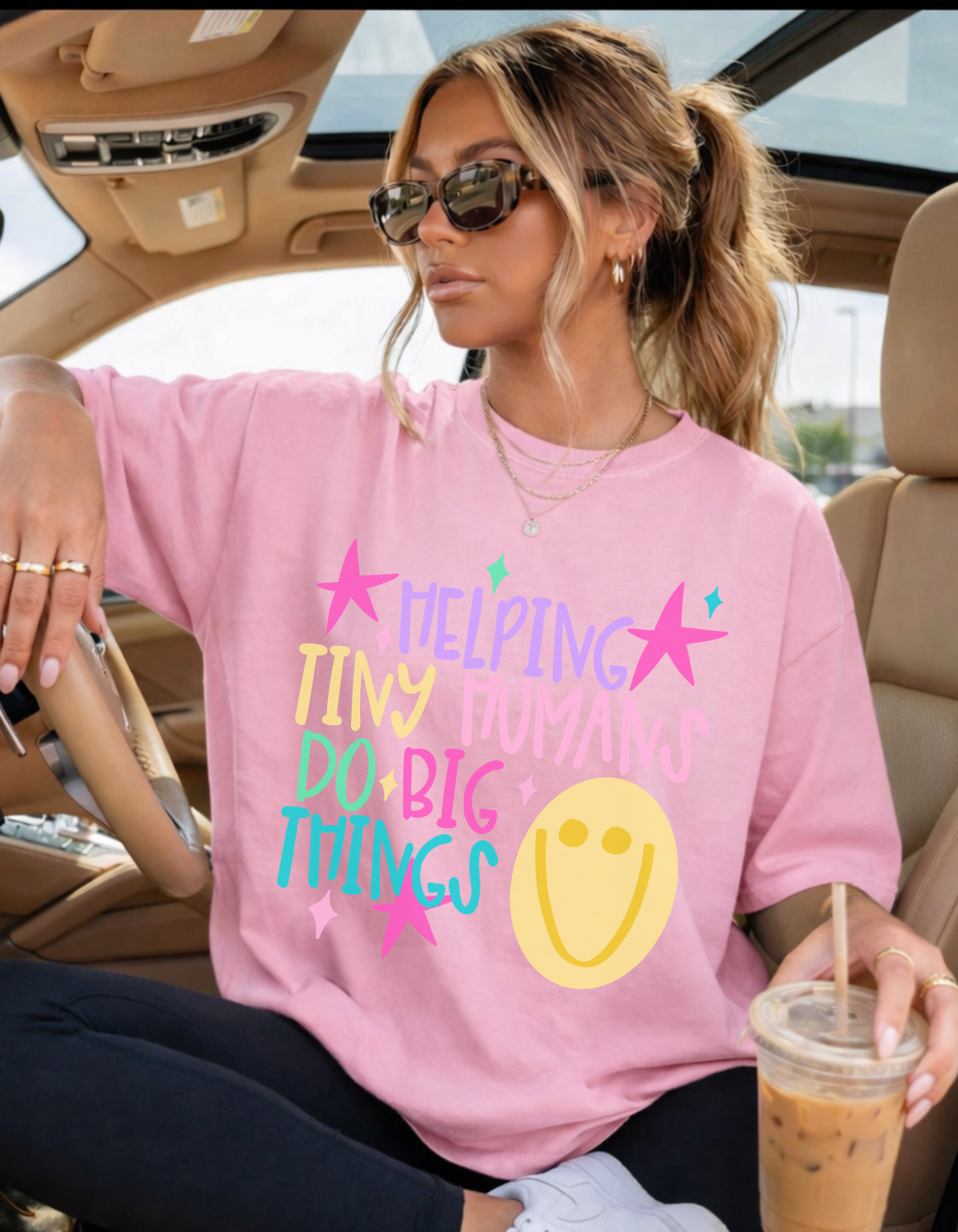Helping tiny humans Graphic tee