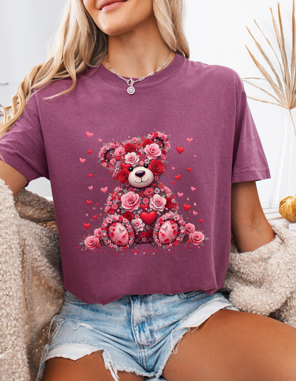 Valentines Bear Graphic Tshirt