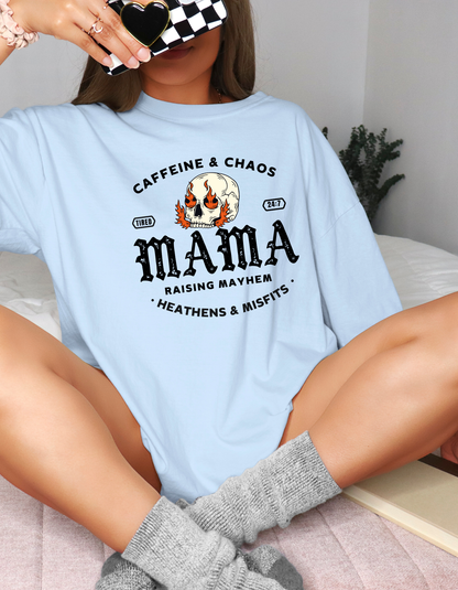 Caffeine and chaos Mama Graphic Tee