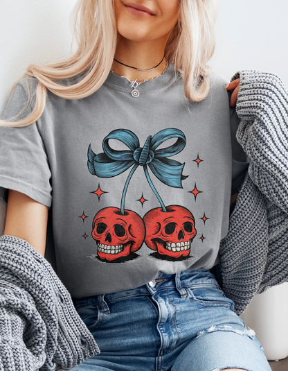 Skeleton cherries tshirt