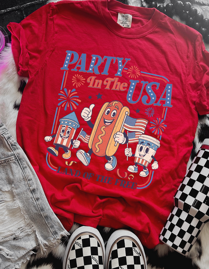 Retro Party in the USA Graphic Tee