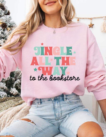 Jingle to the bookstore Crewneck sweater