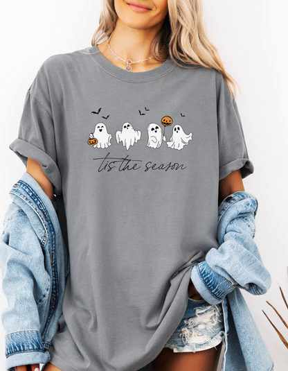 Ghosts Tis the Season graphic tshirt