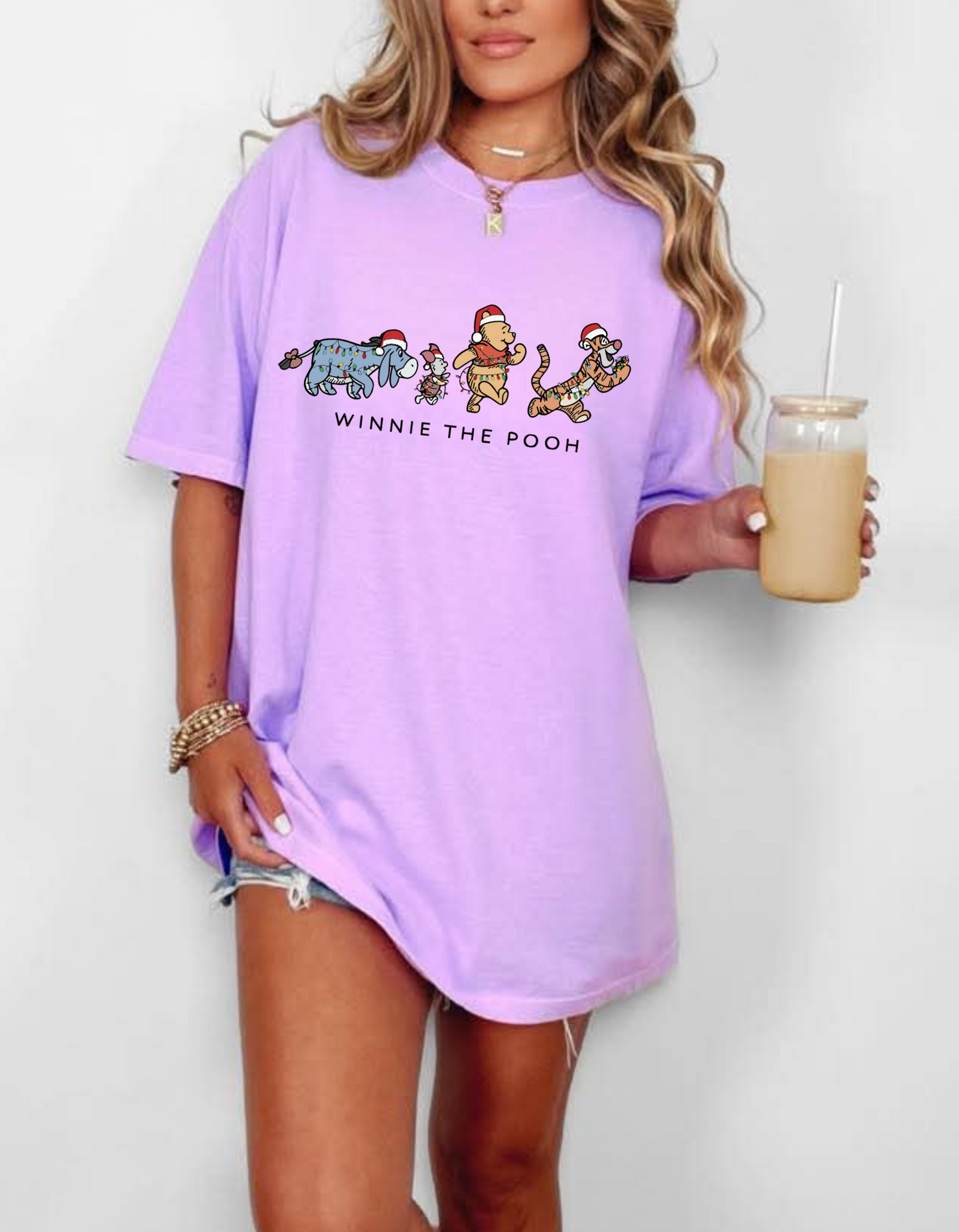 Christmas P00h graphic tee