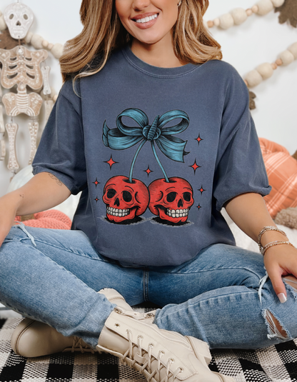 Skeleton cherries tshirt