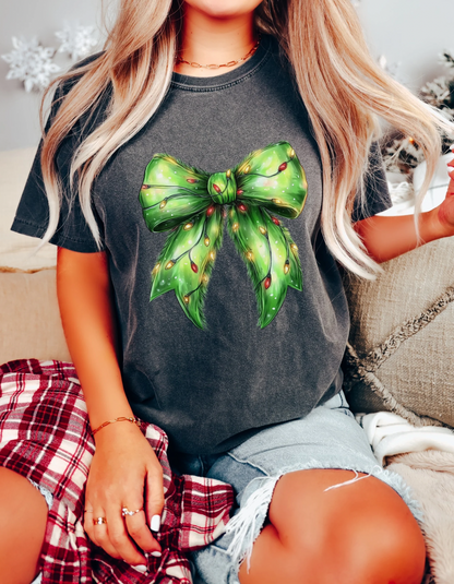 Grinch lights coquette tshirt