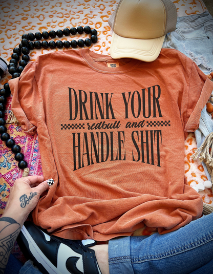 Drink Your Redbull Graphic Tshirt