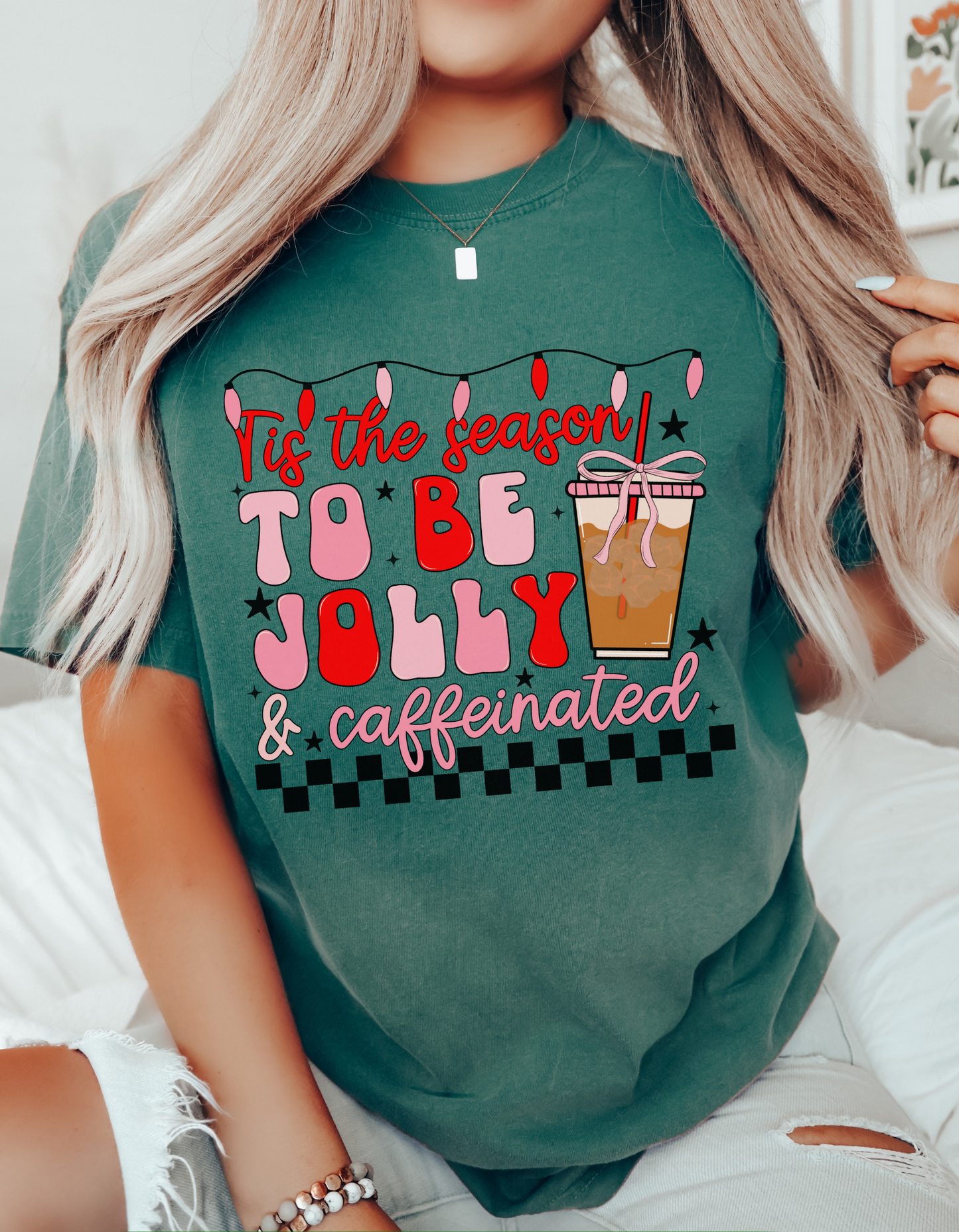 Tis the Season to be Caffeinated Graphic Tee