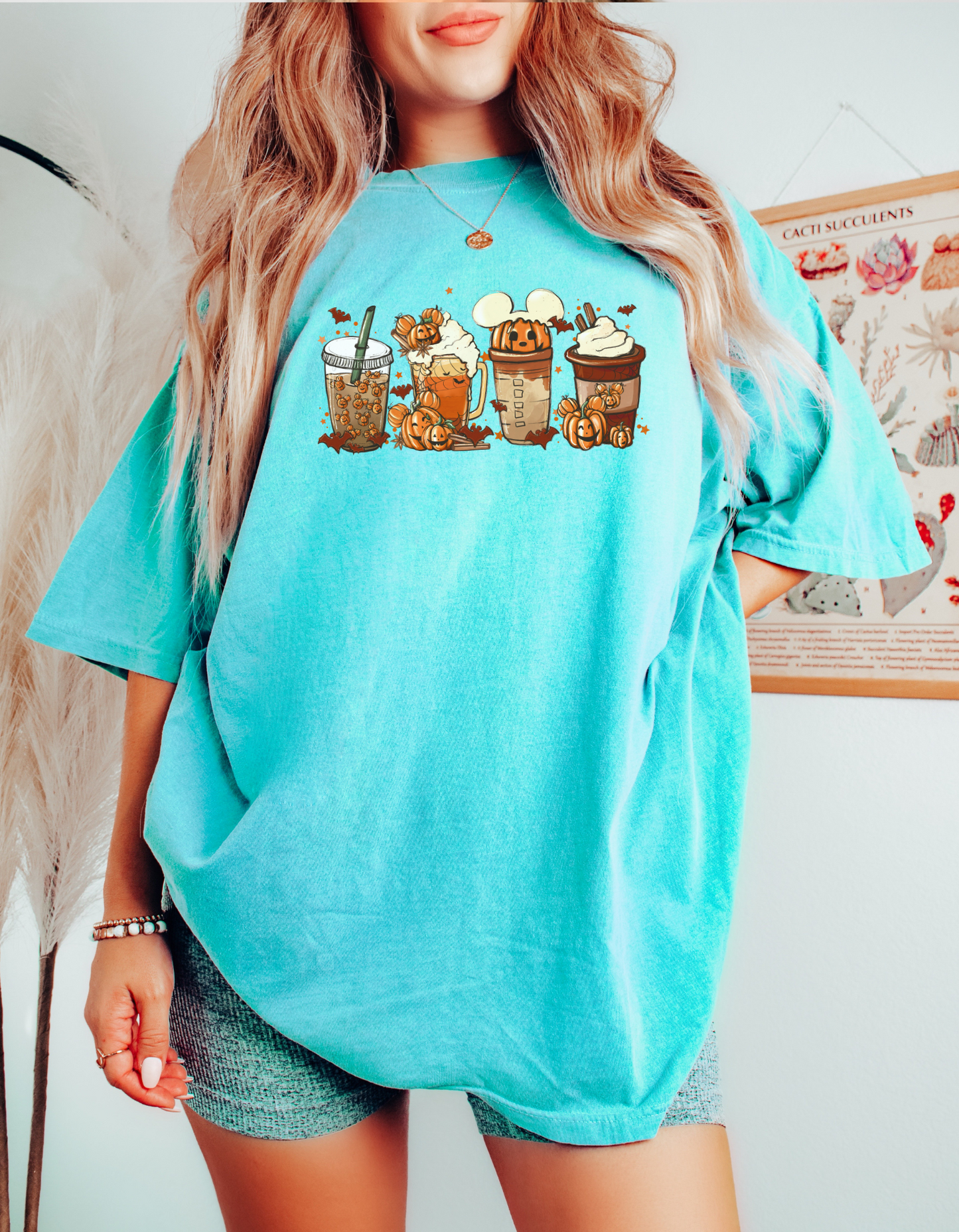 Pumpkin Coffee Cups Graphic Tee