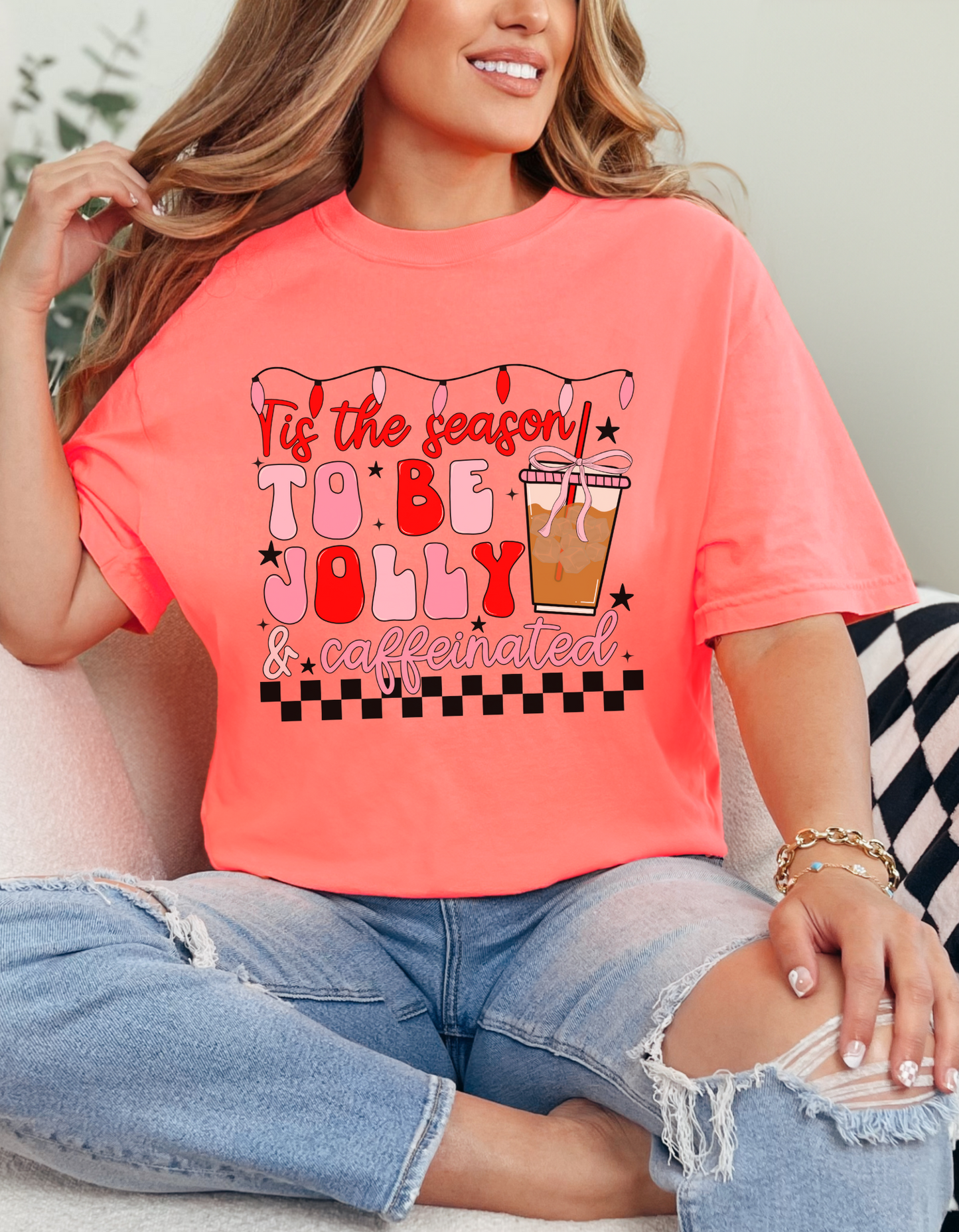 Tis the Season to be Caffeinated Graphic Tee