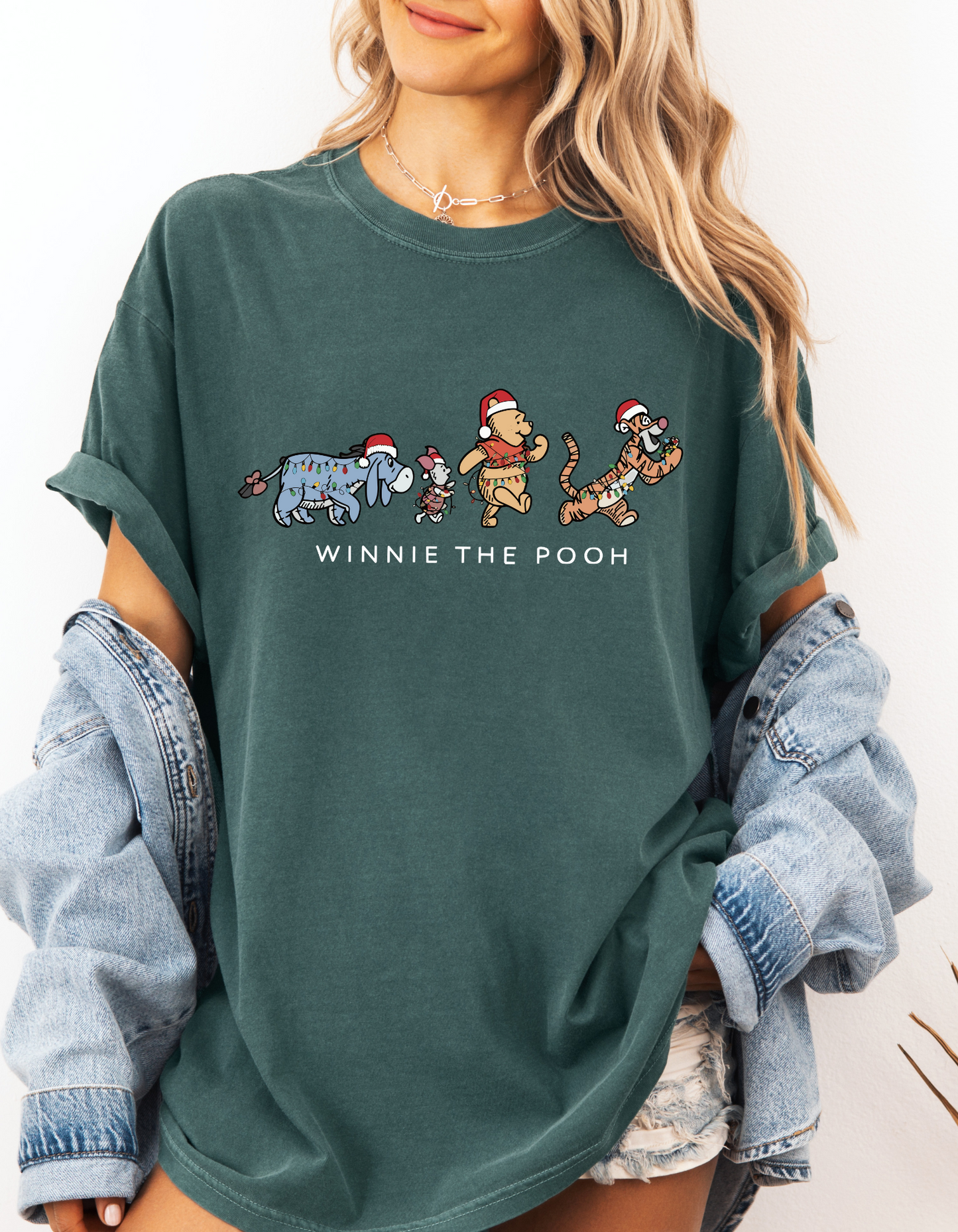 Christmas P00h graphic tee