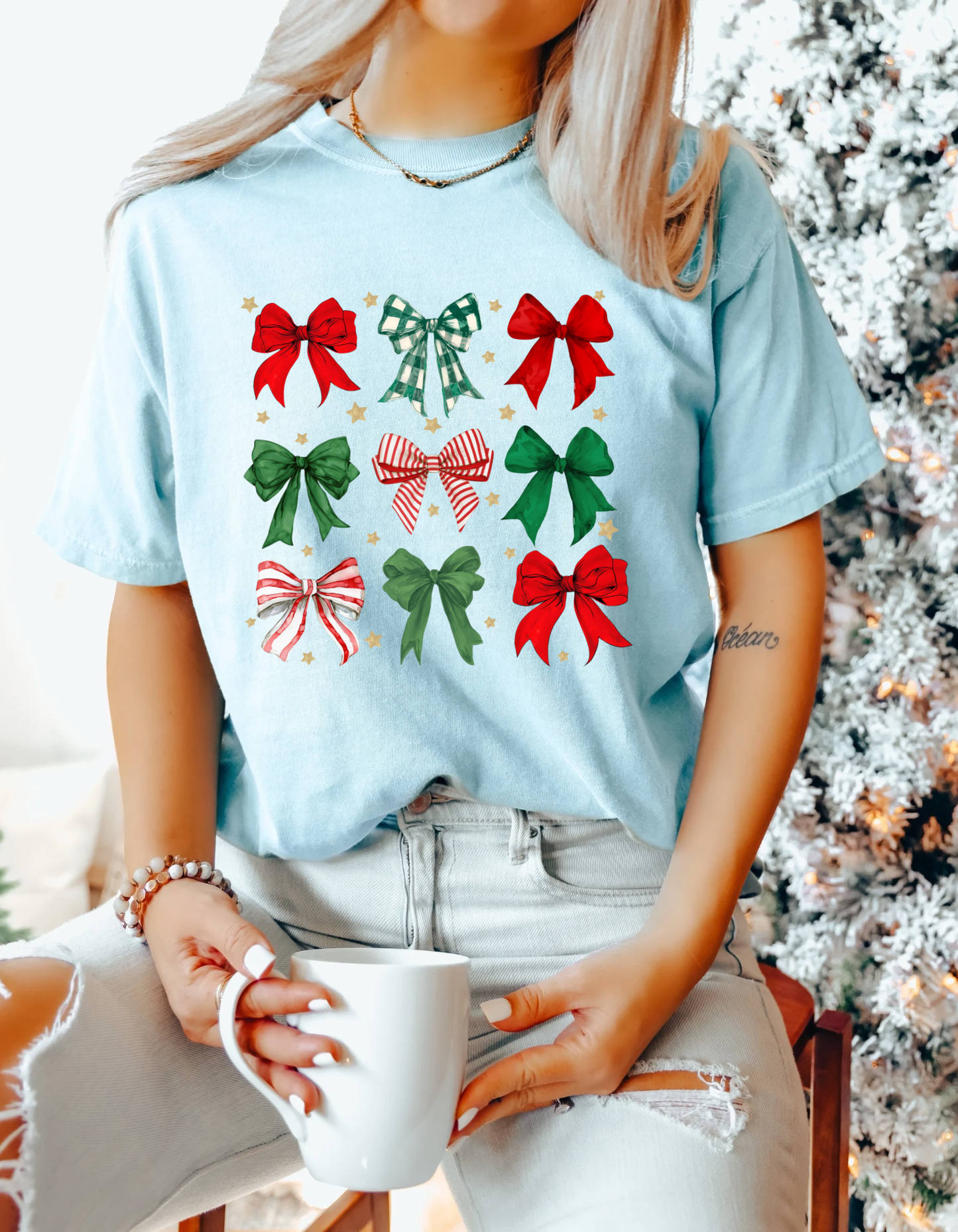 Christmas bow coquettes