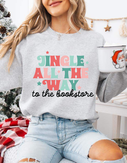 Jingle to the bookstore Crewneck sweater