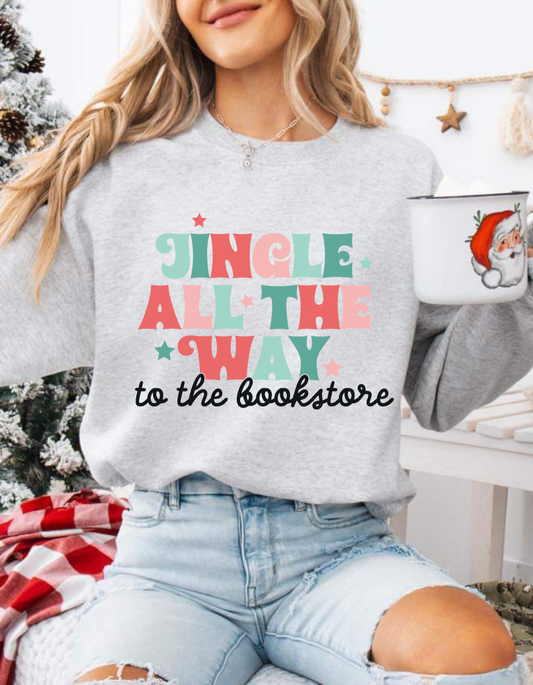 Jingle to the bookstore Crewneck sweater