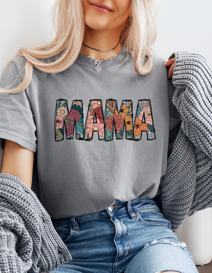 Floral mama tee