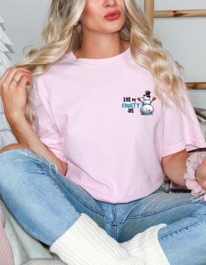 Kiss My Frosty Ass Pocket Graphic Tshirt by