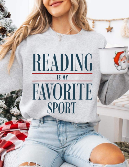 Reading is My Favorite Sport Crewneck Sweater