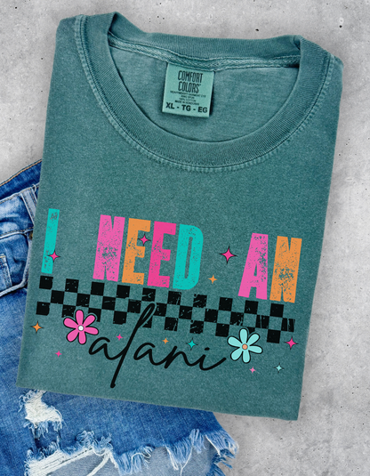 I need an Alani graphic tshirt
