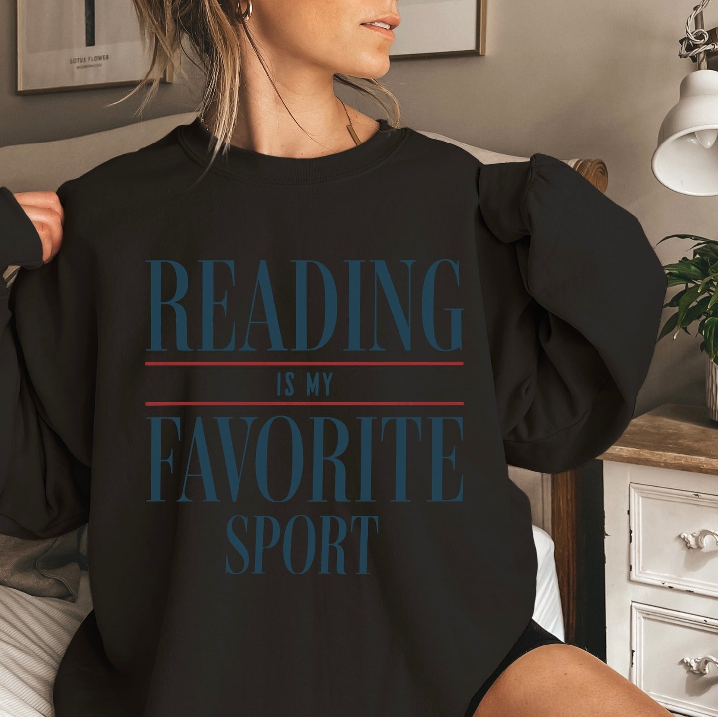 Reading is My Favorite Sport Crewneck Sweater