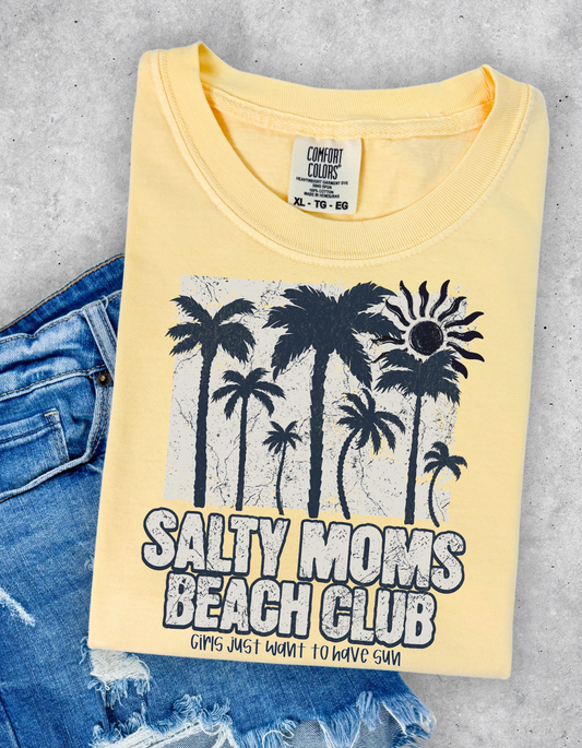 Salty Moms Beach Club Graphic Tshirt